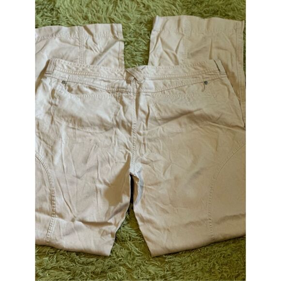Athleta Khaki wide leg trouser Hiking pants size 16 T - Picture 3 of 6